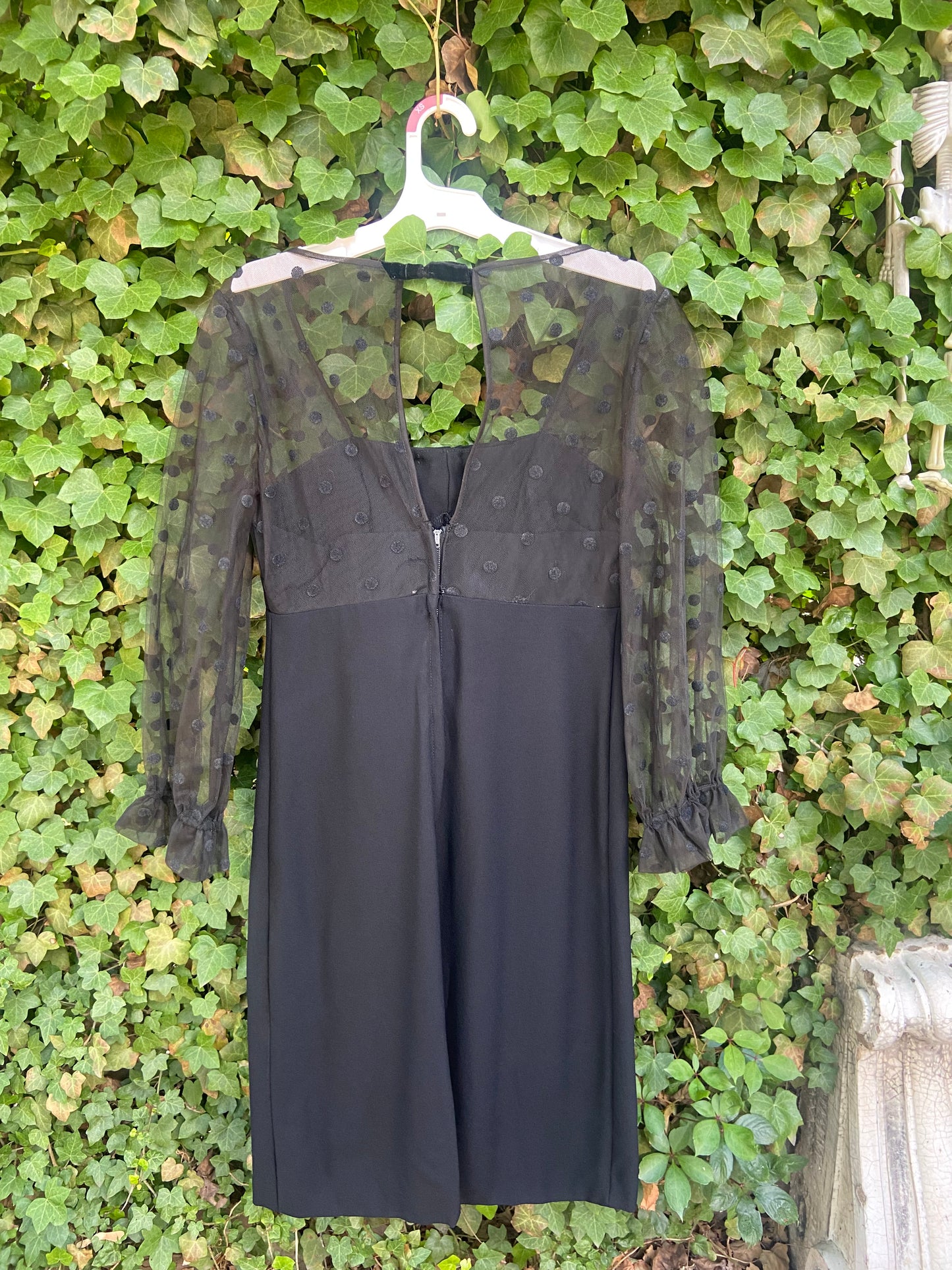 Vintage 60s Black Cocktail Dress XS