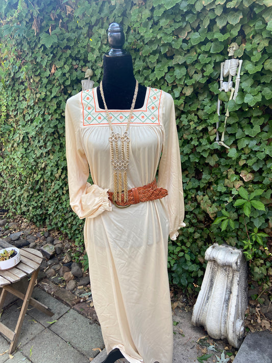 Vintage Boho Nightgown/Maxi Dress