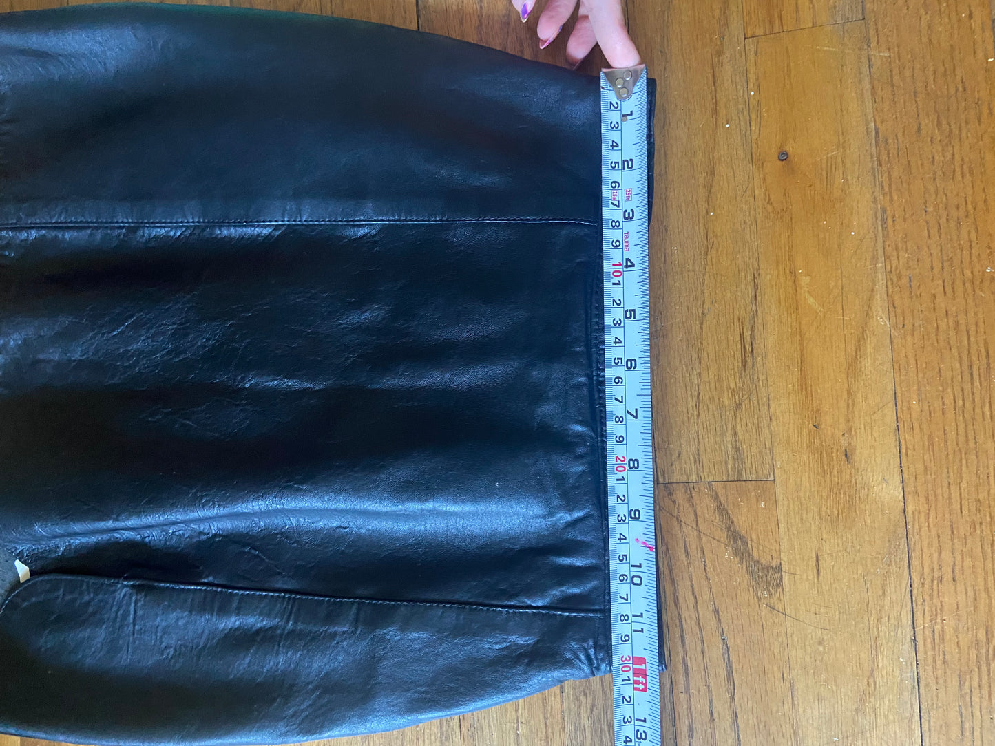 Vintage Leather Mini Skirt