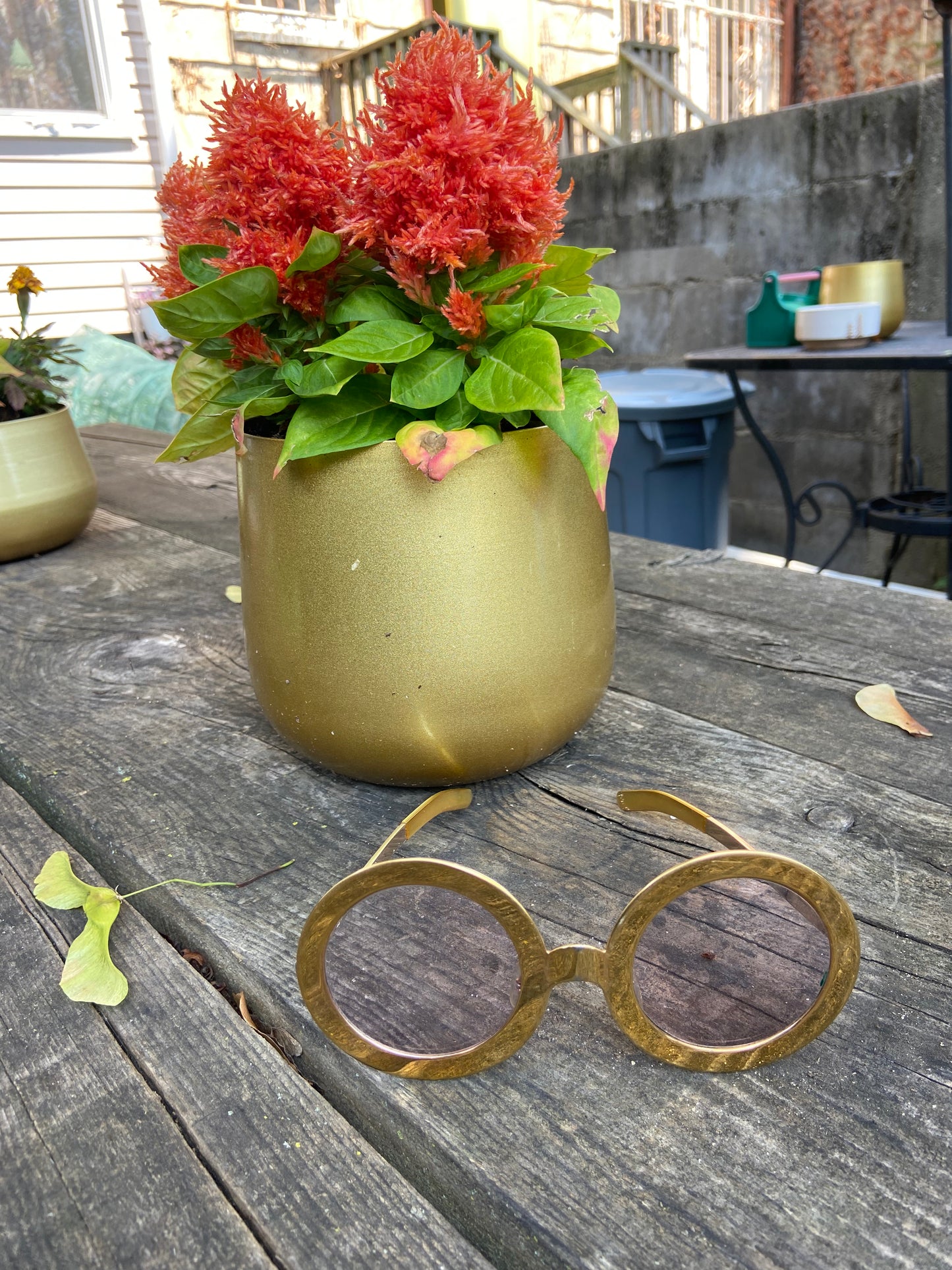 Vintage 1960s Gold Lennon Sunglasses